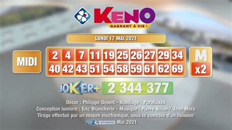 résultat keno semaine|KENO FDJ, Résultats Keno Gagnant à vie, resultat tirage en direct.